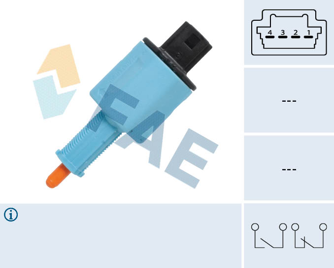 Выключатель фонаря сигнала торможения   24888   FAE