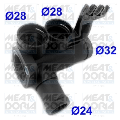 Фланец охлаждающей жидкости, MEAT & DORIA 93105 Фланец охлаждающей жидкости, MEAT & DORIA 93105