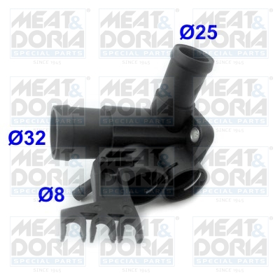 Фланець охолоджувальної рідини, MEAT & DORIA 93546 Фланець охолоджувальної рідини, MEAT & DORIA 93546