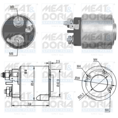 Магнітний перемикач, стартер, MEAT & DORIA 46160 Магнітний перемикач, стартер, MEAT & DORIA 46160