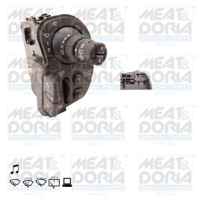 Перемикач на рульовій колонці, MEAT & DORIA 231076 Перемикач на рульовій колонці, MEAT & DORIA 231076
