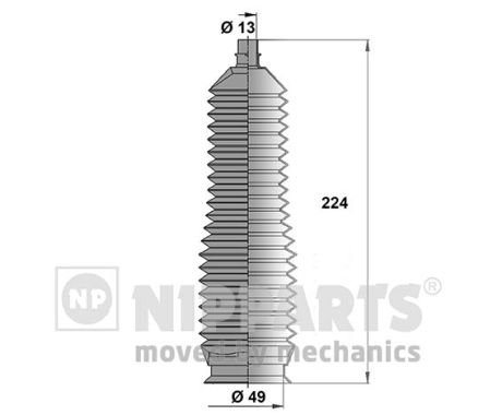 Комплект пыльника, рулевое управление   J2840301   NIPPARTS