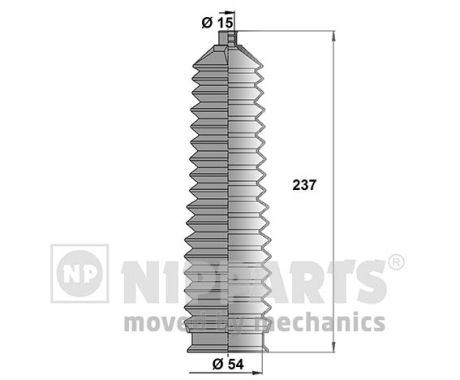 Комплект пыльника, рулевое управление   J2840304   NIPPARTS