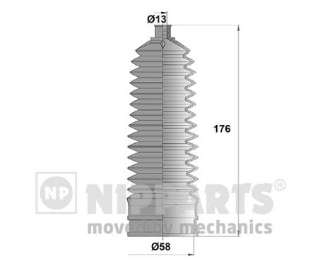 Комплект пыльника, рулевое управление   N2844028   NIPPARTS