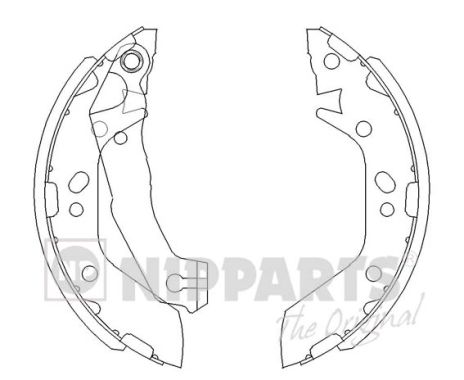 Комплект тормозных колодок   J3500516   NIPPARTS