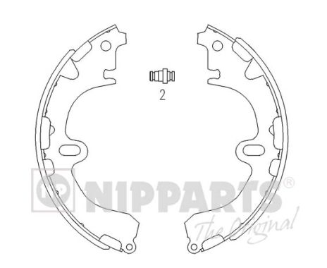 Комплект тормозных колодок   J3502034   NIPPARTS