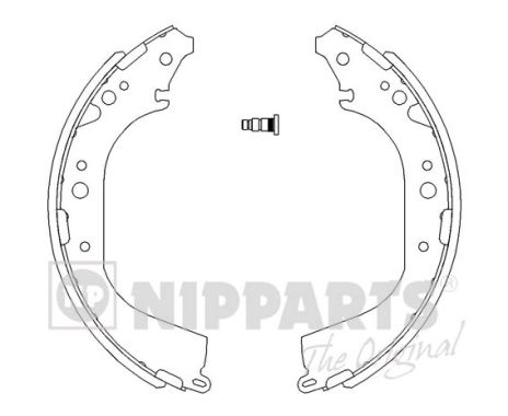 Комплект тормозных колодок   J3502039   NIPPARTS