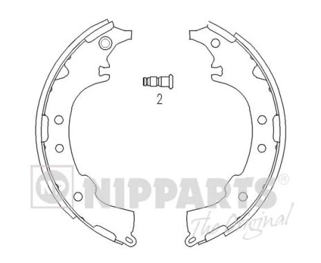 Комплект тормозных колодок   J3502068   NIPPARTS