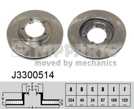 Тормозной диск   J3300514   NIPPARTS