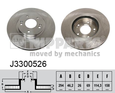 Тормозной диск   J3300526   NIPPARTS