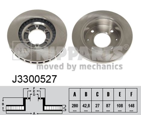 Тормозной диск   J3300527   NIPPARTS