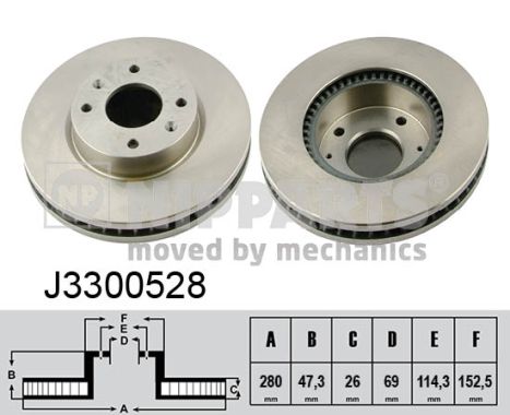 Тормозной диск   J3300528   NIPPARTS