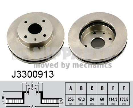 Гальмівний диск   J3300913   NIPPARTS