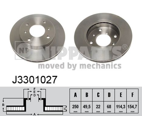 Тормозной диск   J3301027   NIPPARTS