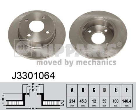 Тормозной диск   J3301064   NIPPARTS