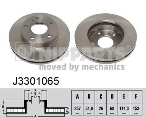 Тормозной диск   J3301065   NIPPARTS