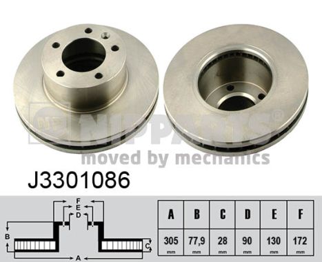 Тормозной диск   J3301086   NIPPARTS