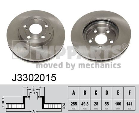 Тормозной диск   J3302015   NIPPARTS