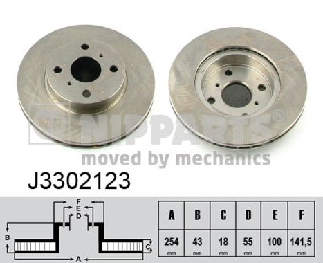 Тормозной диск   J3302123   NIPPARTS