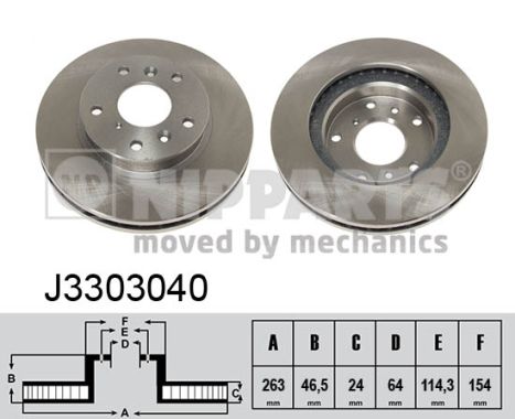 Тормозной диск   J3303040   NIPPARTS