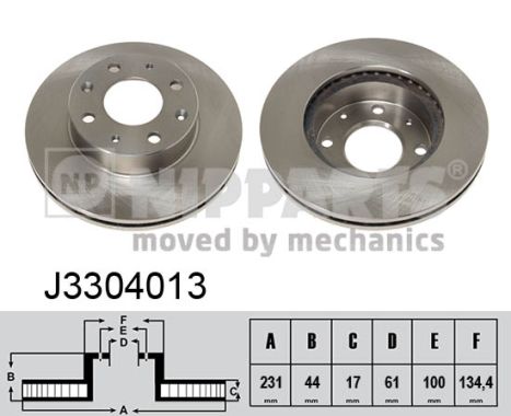 Тормозной диск   J3304013   NIPPARTS