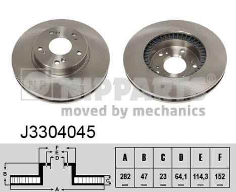 Тормозной диск   J3304045   NIPPARTS