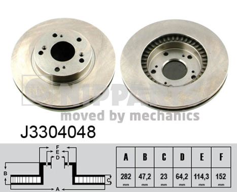 Тормозной диск   J3304048   NIPPARTS