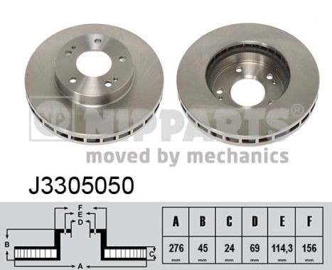 Тормозной диск   J3305050   NIPPARTS