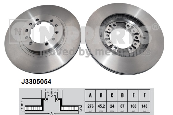 Тормозной диск   J3305054   NIPPARTS