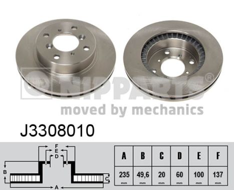 Тормозной диск   J3308010   NIPPARTS