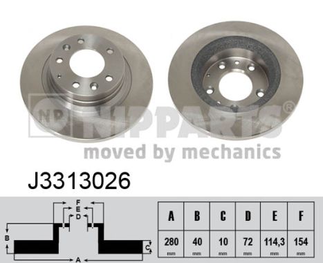 Тормозной диск   J3313026   NIPPARTS