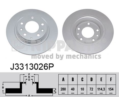 Тормозной диск   J3313026P   NIPPARTS