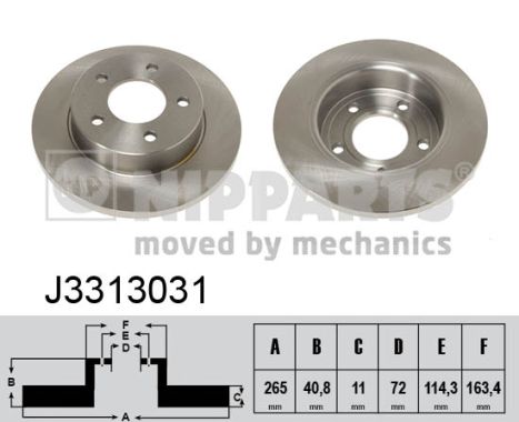 Тормозной диск   J3313031   NIPPARTS