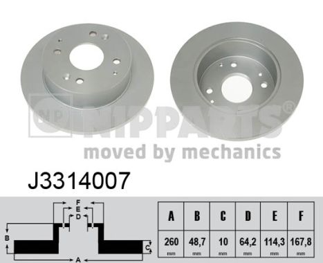 Тормозной диск   J3314007   NIPPARTS