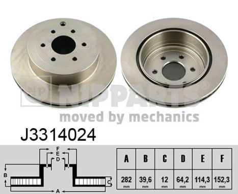 Тормозной диск   J3314024   NIPPARTS