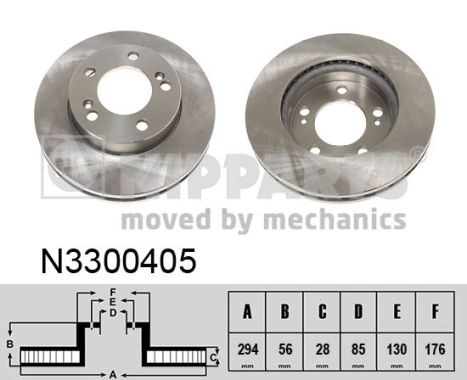 Тормозной диск   N3300405   NIPPARTS