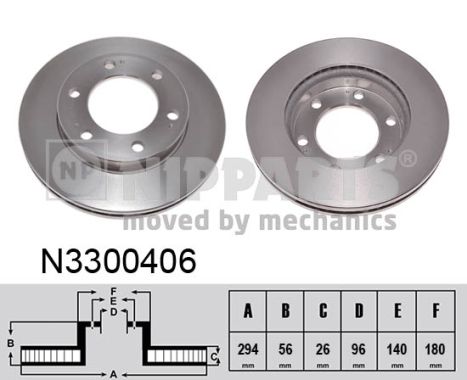 Тормозной диск   N3300406   NIPPARTS