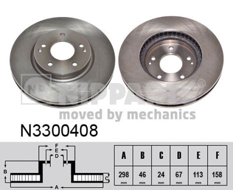 Тормозной диск   N3300408   NIPPARTS