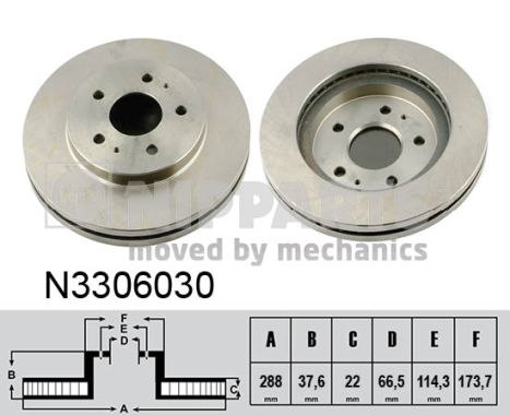 Гальмівний диск   N3306030   NIPPARTS