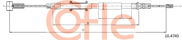Тросик, cтояночный тормоз   10.4745   COFLE