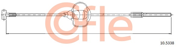 Тросовий привод, стоянкове гальмо   10.5338   COFLE