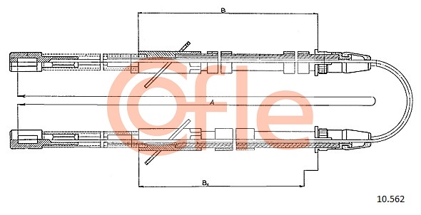 Тросовий привод, стоянкове гальмо   10.562   COFLE