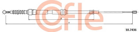 Тросик, cтояночный тормоз   10.7436   COFLE