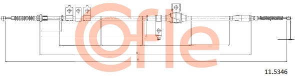 Тросик, cтояночный тормоз   11.5346   COFLE