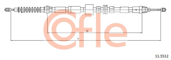 Тросик, cтояночный тормоз   11.5512   COFLE