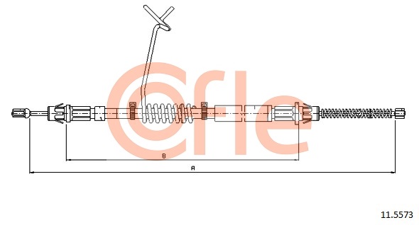 Тросовий привод, стоянкове гальмо   11.5573   COFLE