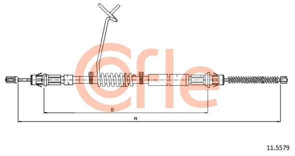 Тросовий привод, стоянкове гальмо   11.5579   COFLE