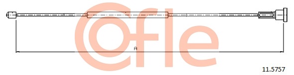 Тросик, cтояночный тормоз   11.5757   COFLE