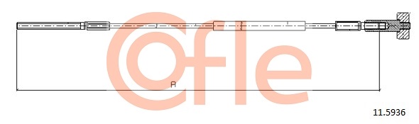 Тросовий привод, стоянкове гальмо   11.5936   COFLE
