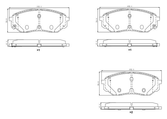 Комплект тормозных колодок, дисковый тормоз   FBP-0006   FREMAX